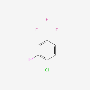 molecular formula C7H3ClF3I B1581784 1-Chloro-2-iodo-4-(trifluoromethyl)benzene CAS No. 672-57-1