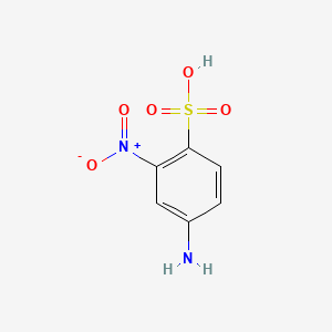 molecular formula C6H6N2O5S B1581786 4-Amino-2-nitrobenzenesulfonic Acid CAS No. 712-24-3