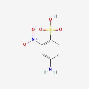molecular formula C6H6N2O5S B1581786 Benzenesulfonic acid, 4-amino-2-nitro- CAS No. 712-24-3