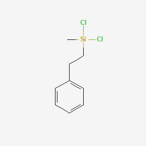 molecular formula C9H12Cl2Si B1581788 Dichloro(methyl)(2-phenylethyl)silane CAS No. 772-65-6
