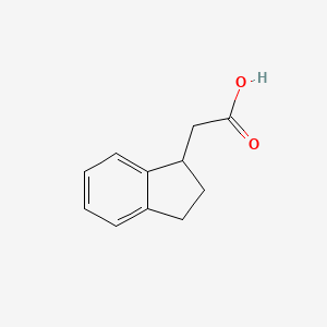 molecular formula C11H12O2 B1581802 2-(2,3-dihydro-1H-inden-1-yl)acetic acid CAS No. 38425-65-9