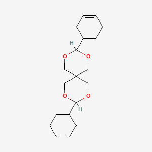 molecular formula C19H28O4 B1581809 3,9-Dicyclohex-3-enyl-2,4,8,10-tetraoxaspiro[5.5]undecane CAS No. 6600-31-3