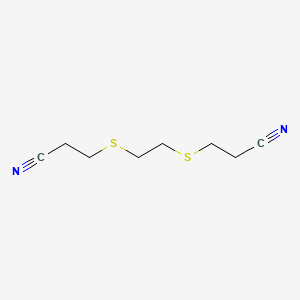 molecular formula C8H12N2S2 B1581814 1,2-双(2-氰乙硫基)乙烷 CAS No. 86180-54-3
