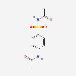 molecular formula C10H12N2O4S B1581822 N-((4-(Acetylamino)phenyl)sulphonyl)acetamide CAS No. 5626-90-4