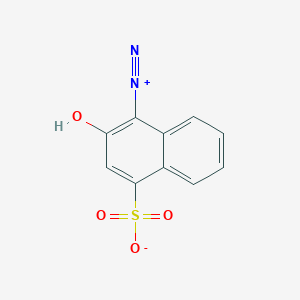 molecular formula C10H6N2O4S B1581824 1-Naphthalenediazonium, 2-hydroxy-4-sulfo-, inner salt CAS No. 887-76-3