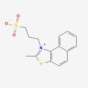 molecular formula C15H16NO3S2+ B1581826 2-METHYL-1-(3-SULFOPROPYL)NAPHTHO[1,2-D]THIAZOLIUM INNER SALT CAS No. 3176-77-0