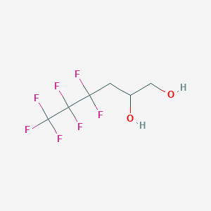 molecular formula C6H7F7O2 B158183 4,4,5,5,6,6,6-Heptafluorohexane-1,2-diol CAS No. 1992-91-2