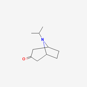 molecular formula C10H17NO B1581830 8-异丙基-8-氮杂双环[3.2.1]辛烷-3-酮 CAS No. 3423-28-7