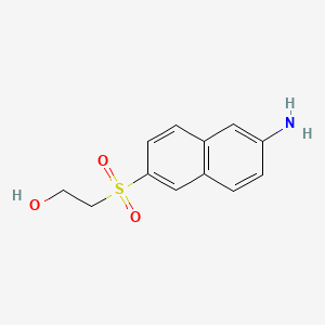 molecular formula C12H13NO3S B1581832 Ethanol, 2-[(6-amino-2-naphthalenyl)sulfonyl]- CAS No. 52218-35-6