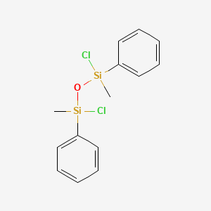 molecular formula C14H16Cl2OSi2 B1581840 1,3-Dichloro-1,3-dimethyl-1,3-diphenyldisiloxane CAS No. 3582-72-7