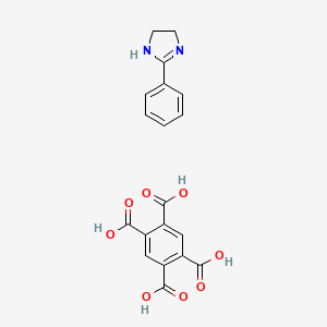 molecular formula C19H16N2O8 B1581843 Pyromellitic acid 2-phenyl-2-imidazoline salt (1:1) CAS No. 54553-90-1