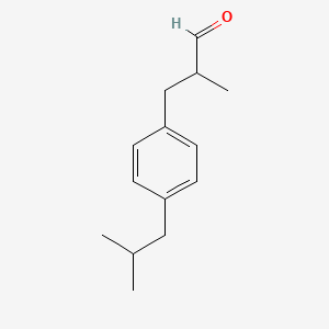 molecular formula C14H20O B1581848 3-(4-isobutylphenyl)-2-methylpropanal CAS No. 6658-48-6