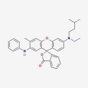 2'-anilino-6'-[ethyl(3-methylbutyl)amino]-3'-methylspiro[isobenzofuran-1(3H),9'-[9H]xanthene]-3-one
