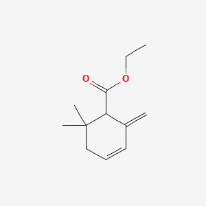 3-Cyclohexene-1-carboxylic acid, 6,6-dimethyl-2-methylene-, ethyl ester