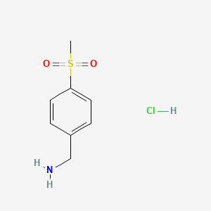 molecular formula C8H12ClNO2S B1581868 4-Methylsulfonylbenzylamine hydrochloride CAS No. 98593-51-2