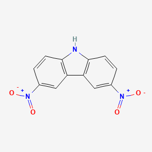 molecular formula C12H7N3O4 B1581916 3,6-二硝基-9H-咔唑 CAS No. 3244-54-0