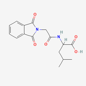 molecular formula C16H18N2O5 B1581937 2-[[2-(1,3-Dioxoisoindol-2-yl)acetyl]amino]-4-methylpentanoic acid CAS No. 6707-71-7