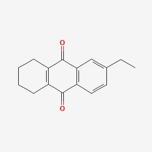 molecular formula C16H16O2 B1581951 6-ethyl-1,2,3,4-tetrahydroanthracene-9,10-dione CAS No. 15547-17-8