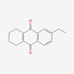 molecular formula C16H16O2 B1581951 6-Ethyl-1,2,3,4-tetrahydroanthraquinone CAS No. 15547-17-8