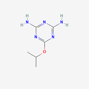 molecular formula C6H11N5O B1581956 2,4-Diamino-6-isopropoxy-1,3,5-triazine CAS No. 24860-40-0