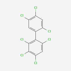 molecular formula C12H3Cl7 B1581963 2,2',3,4,4',5',6-Heptachlorobiphenyl CAS No. 52663-69-1