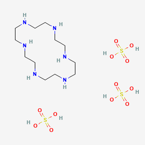 molecular formula C12H36N6O12S3 B1581964 Hexacyclen trisulfate CAS No. 56187-09-8