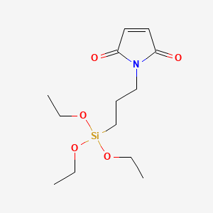molecular formula C13H23NO5Si B1581974 1H-Pyrrole-2,5-dione, 1-[3-(triethoxysilyl)propyl]- CAS No. 29602-11-7