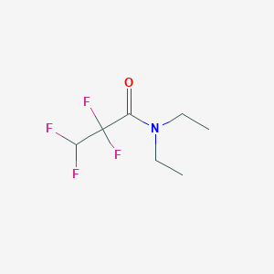molecular formula C7H11F4NO B1581977 N,N-Diethyl-2,3,3,3-tetrafluoropropionamide CAS No. 392-63-2