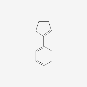 molecular formula C11H12 B1581978 苯，1-环戊烯-1-基- CAS No. 825-54-7