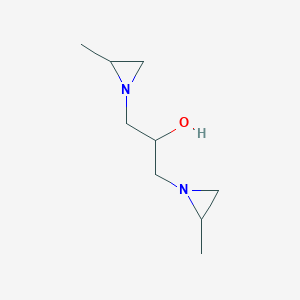 molecular formula C9H18N2O B158198 1,3-Bis(2-methylaziridin-1-yl)propan-2-ol CAS No. 1690-48-8