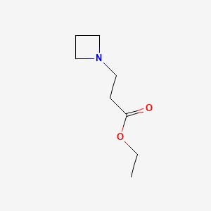 molecular formula C8H15NO2 B1582003 Ethyl 3-(azetidin-1-yl)propanoate CAS No. 7730-42-9