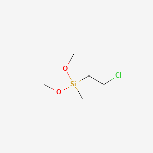 molecular formula C5H13ClO2Si B1582006 2-CHLOROETHYLMETHYLDIMETHOXYSILANE CAS No. 13508-51-5