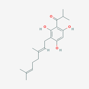 molecular formula C20H28O4 B158201 2-Geranyl-4-isobutyrylphloroglucinol CAS No. 72008-03-8