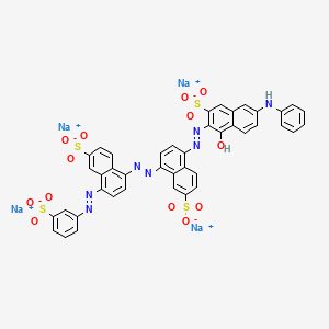 molecular formula C42H25N7Na4O13S4 B1582028 C.I. Direct Blue 75, tetrasodium salt CAS No. 6428-60-0
