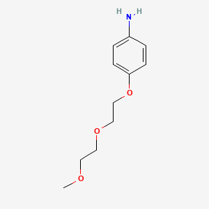 molecular formula C11H17NO3 B1582046 4-(2-(2-Methoxyethoxy)ethoxy)aniline CAS No. 65673-48-5