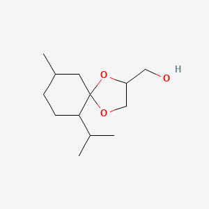 molecular formula C13H24O3 B1582068 1,4-Dioxaspiro[4.5]decane-2-methanol, 9-methyl-6-(1-methylethyl)- CAS No. 63187-91-7