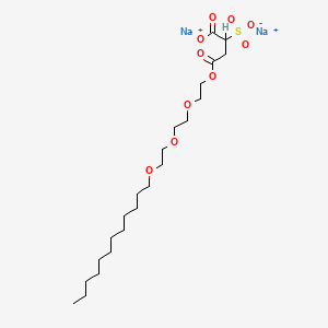 molecular formula C22H40Na2O10S B1582085 Disodium 4-[2-[2-[2-(dodecyloxy)ethoxy]ethoxy]ethyl] 2-sulphonatosuccinate CAS No. 40754-59-4