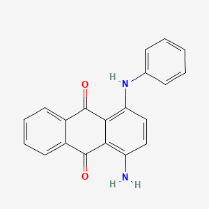 molecular formula C20H14N2O2 B1582089 9,10-Anthracenedione, 1-amino-4-(phenylamino)- CAS No. 4395-65-7