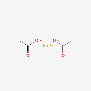 molecular formula C4H6O4Rh B1582096 Rhodium(II) acetate CAS No. 5503-41-3