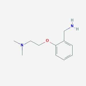 molecular formula C11H18N2O B1582119 2-[2-(二甲基氨基)乙氧基]苄胺 CAS No. 91215-97-3