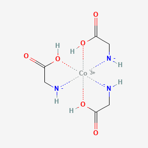 molecular formula C6H12CoN3O6 B1582125 Carboxymethylazanide;cobalt(3+) CAS No. 14221-43-3
