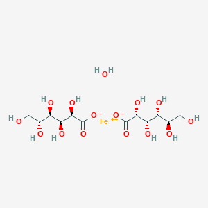 molecular formula C12H24FeO15 B1582129 Iron(II) gluconate hydrate CAS No. 22830-45-1