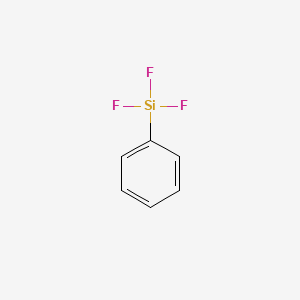 molecular formula C6H5F3Si B1582143 Phenyltrifluorosilane CAS No. 368-47-8