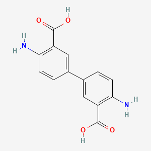 molecular formula C14H12N2O4 B1582158 Benzidine-3,3'-dicarboxylic acid CAS No. 2130-56-5