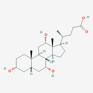 molecular formula C24H40O5 B158216 Cholic acid CAS No. 129874-08-4