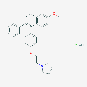 molecular formula C29H32ClNO2 B158217 Nafoxidine hydrochloride CAS No. 1847-63-8