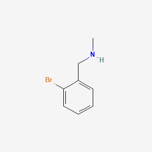 molecular formula C8H10BrN B1582180 2-Bromo-N-methylbenzylamine CAS No. 698-19-1