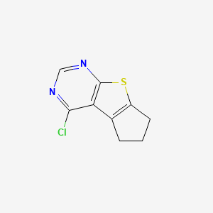 molecular formula C9H7ClN2S B1582192 4-chloro-6,7-dihydro-5H-cyclopenta[4,5]thieno[2,3-d]pyrimidine CAS No. 300816-22-2