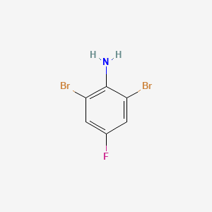 molecular formula C6H4Br2FN B1582199 2,6-Dibromo-4-fluoroaniline CAS No. 344-18-3