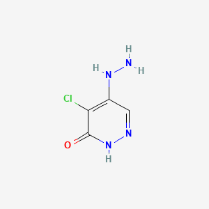 molecular formula C4H5ClN4O B1582201 4-Chloro-5-hydrazinylpyridazin-3-ol CAS No. 6959-56-4